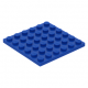 LEGO lapos elem 6x6, kék (3958)
